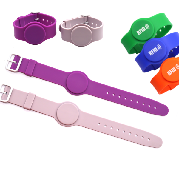 Lot de 250 bracelets Silicone SMOOTH RFID 1K MIFARE - format montre